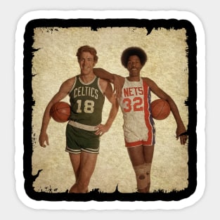 Dave Cowens and Julius Erving in 1976 Sticker